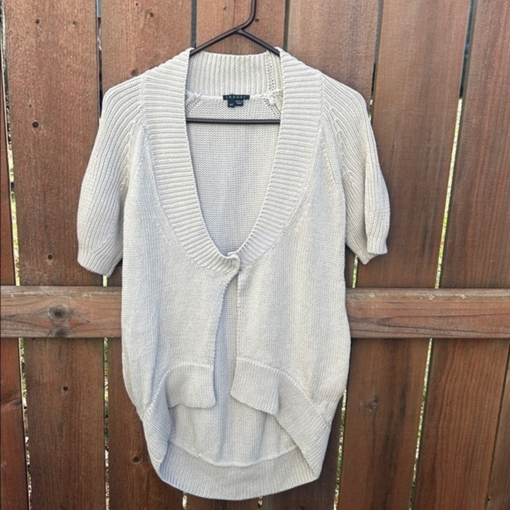 Theory Mari New Malaga Linen Blend Cardigan Size Small